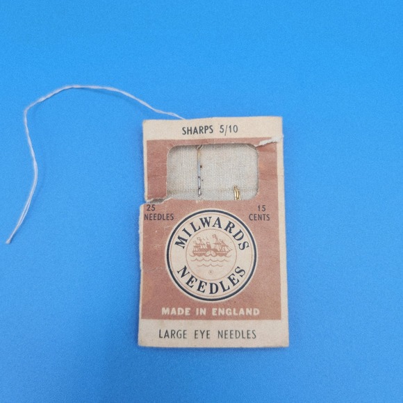 Milwards Other - Vintage Milwards Large Eye Needle Package Made in England